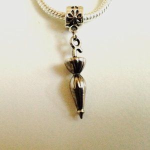 “UMBRELLA” Silver tone Dangling Charm Bead For European Style Charm Bracelets